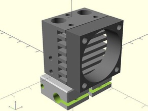 atualizado e3d quimera quente final openscad modelo a impressora partes 3d print model - Mito3D