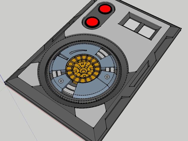 star wars droid access panel props 3D print model - Mito3D