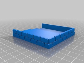 dados torre del castillo modular fijo de la bandeja 3d print model - Mito3D