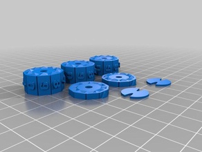 número dialsrevolving contador los juguetes juegos 3d print model - Mito3D