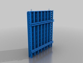 wall formwork buildings structures 3d print model - Mito3D