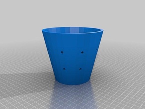 my customized flower pot dimples outdoor garden 3d print model - Mito3D
