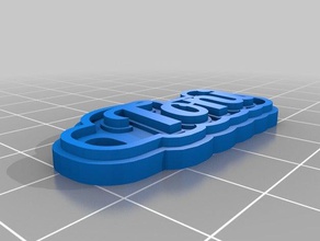 toni Schlüsselanhänger angepasst 3d print model - Mito3D