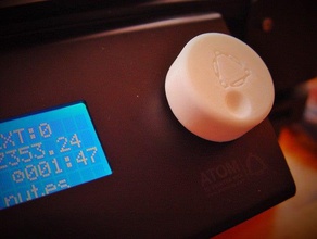 bouton panneau lcd atome 20 3 d de l'imprimante pièces atom2 3d print model - Mito3D