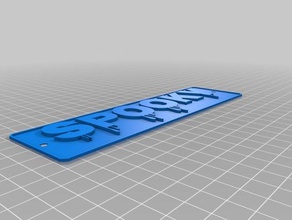 spooky sign signs logos customized 3d print model - Mito3D