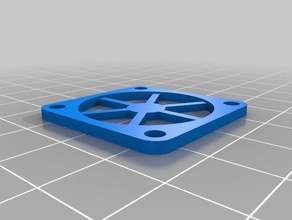 basit parametrik fan ızgara 3d yazıcı parçaları 3d print model - Mito3D