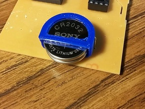 coin battery holder electronics 3d print model - Mito3D