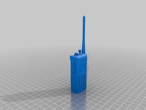 duas vias de rádio walkie-talkie adereços 3d print model - Mito3D