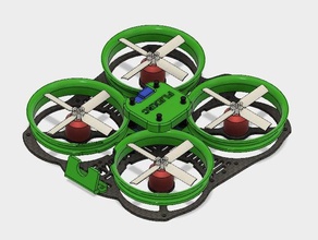 mini baykuş piko edition fx798 kamera monte edin diy drone flexrc gerçek quadcopter 3d print model - Mito3D