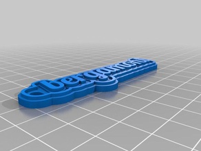 rad bergamont keychains customized 3d print model - Mito3D