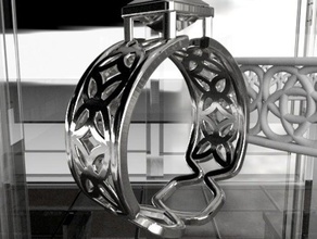 square gem enneper curve-ring Ringe ring 3d print model - Mito3D