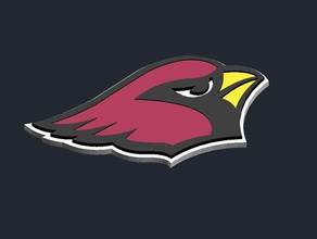 arizona cardinals logo signs logos badge csd nfl 3d print model - Mito3D