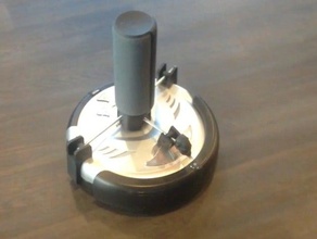 dj roomba brace props camera mount parks rec robot speaker mou 3d print model - Mito3D