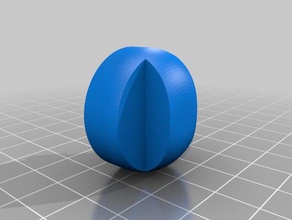 thermostat bouton rond sélecteur pièces 3d print model - Mito3D