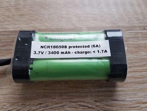 18650 tampa reduzir tubo de 1mm espessura eletrônica 3d print model - Mito3D