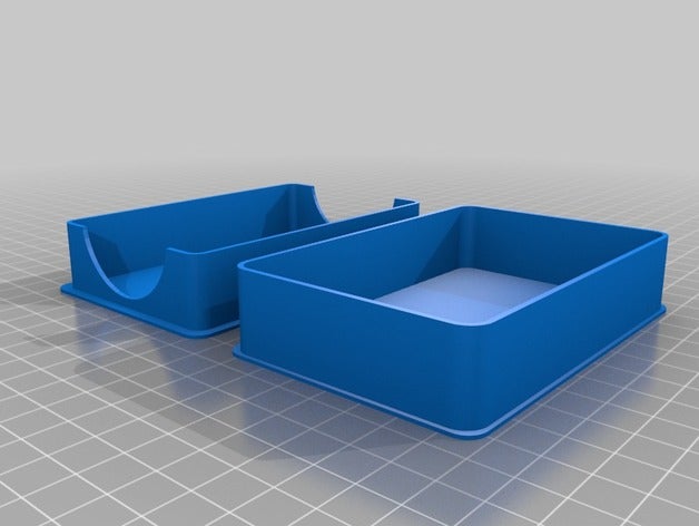 caixa de cartão grande descida cartas 3d impressão boardgames cardbox 3D print model - Mito3D