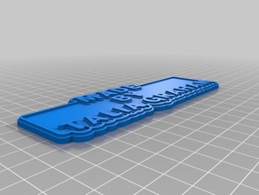 meine angepasste multiline-tag keychainii Schlüsselanhänger 3d print model - Mito3D