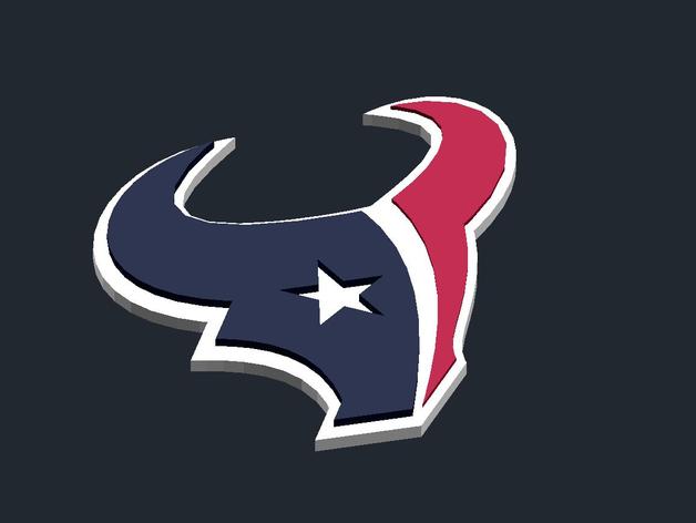 houston texans logo işaretler logoları rozet csd nfl 3D print model - Mito3D