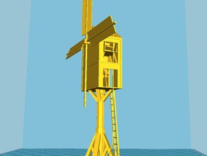 bastion du moulin à vent accessoires de jeu la farine 3d print model - Mito3D