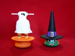 halloween wobbler decoração 3d print model - Mito3D