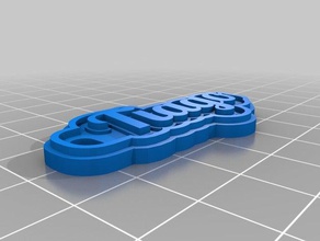 tiago Anahtarlık özelleştirilmiş 3d print model - Mito3D