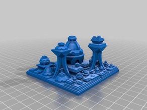 özelleştirilmiş sci fi city builder benim sanat 3d print model - Mito3D