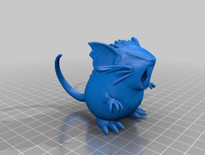 raticate andare le creature figura pokemon figure rattatac 3d print model - Mito3D