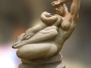 leda el cisne exploraciones las réplicas La impresión en 3d Escaneo patrimonio cultural griego mito la mitología romano escultura mujer 3d print model - Mito3D