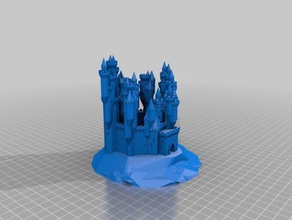 grand castle wilcox Gebäude Strukturen angepasst 3d print model - Mito3D