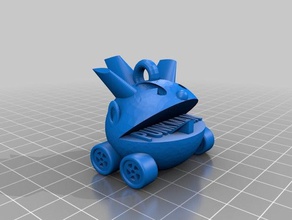 voando pesado punkman 3d impressão pacman 3d print model - Mito3D