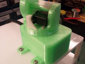 plano de montagem superfície acionado por servo pantilt robótica 3d print model - Mito3D
