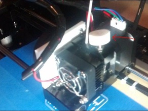 3d printer extruder filament feeder button accessories anet a6 bowden 3d print model - Mito3D