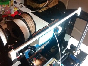 filament kılavuzu herhangi bir kısıtlama bar 3d yazıcı aksesuarlar anet a6 klip 3d print model - Mito3D