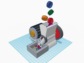 Kunststoff-Kappe shredder-Konzept 3d drucken 3d print model - Mito3D