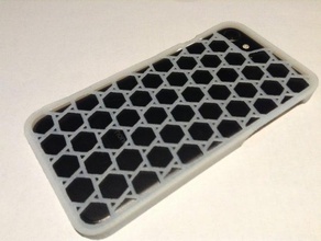 iphone 7 case hex mesh accessories 3d print model - Mito3D