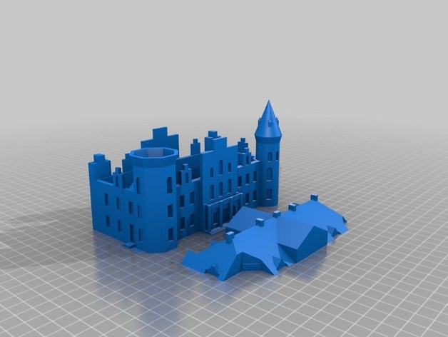 boo slott château cookiejar des bâtiments structures 3D print model - Mito3D