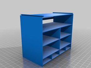my customized mini storage rack v17 updated 23072015 containers 3d print model - Mito3D