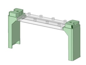 Bühne pier dual line tomica-system Bau - Spielzeug tomy 3d print model - Mito3D