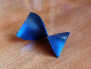 helicoid half twist math 3d print model - Mito3D
