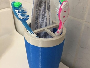 spazzolino da denti titolare bagno funzionale casa 3d print model - Mito3D