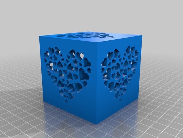 led de pantalla corazones-forma 3d la impresión euihwan en forma corazón caja iluminación las luces seastar foro el té lámpara 3D print model - Mito3D