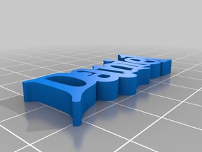 daniel de porte-clés personnalisé 3d print model - Mito3D