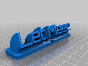 let meee office customized 3d print model - Mito3D