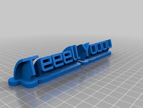 teeell yooou office personalizzato 3d print model - Mito3D