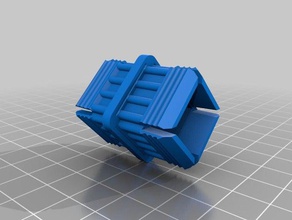 example customized square tube joiner replacement parts 3d print model - Mito3D