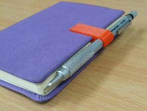 günlük kalemlik organizasyon kitap kapak customizer kalem tutucu 3d print model - Mito3D