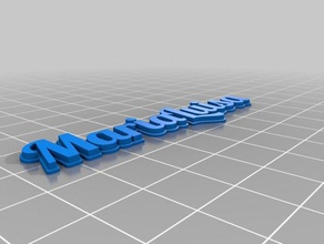 marialuisa nome keychains customized 3d print model - Mito3D