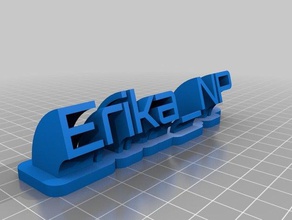 erika np office customized 3d print model - Mito3D
