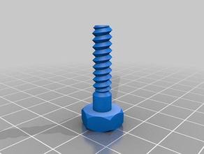 my customized nut job bolt washer threaded rod factory 6mm bout parts 3d print model - Mito3D