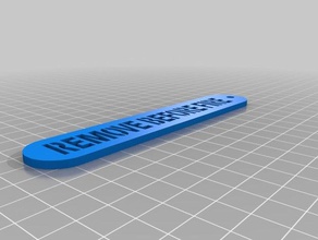 remove before fire sport outdoors 3d print model - Mito3D